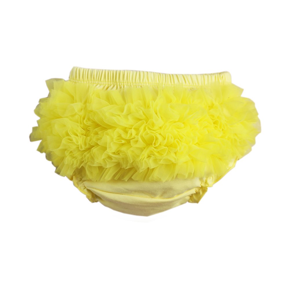 VduanMo Infant/Toddler Girls' Baby Bloomer with Chiffon Ruffles Medium Yellow
