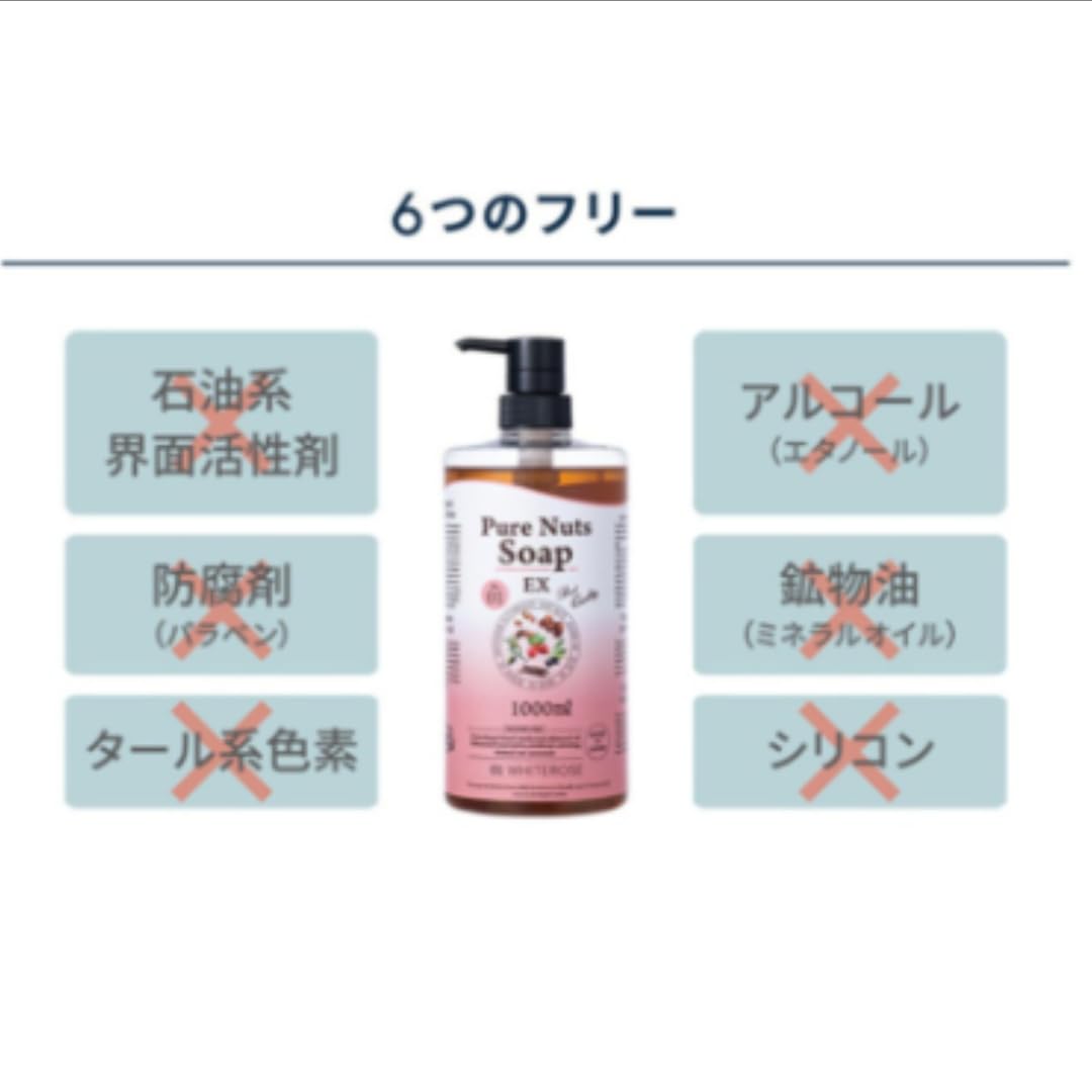 Amazon | ナチュラセラ ピュアナッツソープEX ハーバルミント1L メイク