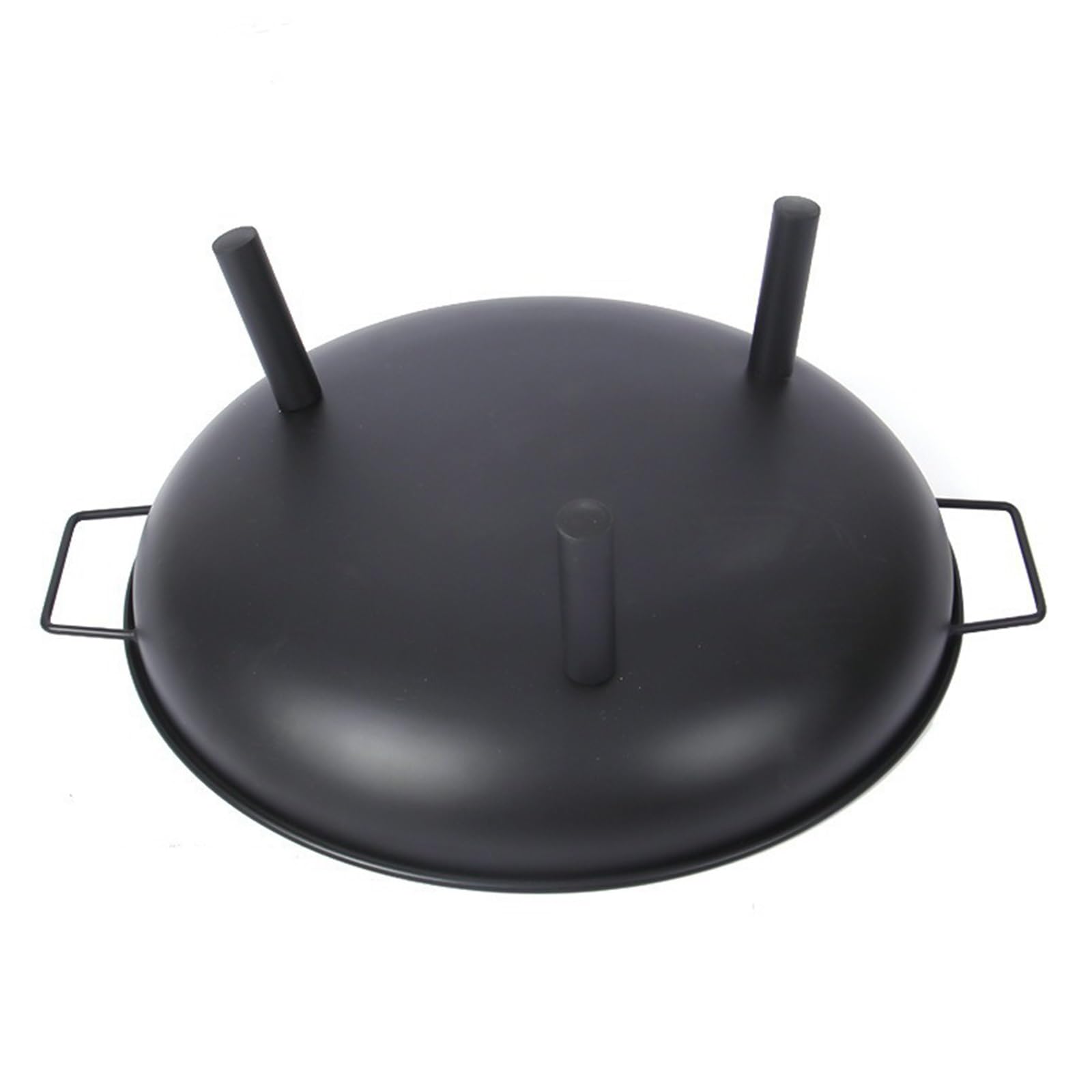 Braciere da esterno, moderno braciere in ghisa con supporto, braciere da esterno da 58 cm per giardino, veranda, terrazza, campeggio, barbecue, nero