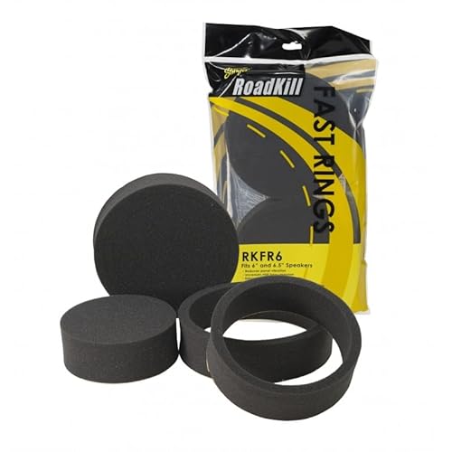 Stinger RKFR6 Roadkill Foam Insulation Ring Set - 6 Inch Speakers / for Mounting in Vehicle, Car, Motorcycle, etc. / for Quick Installation of Retrofit Speakers