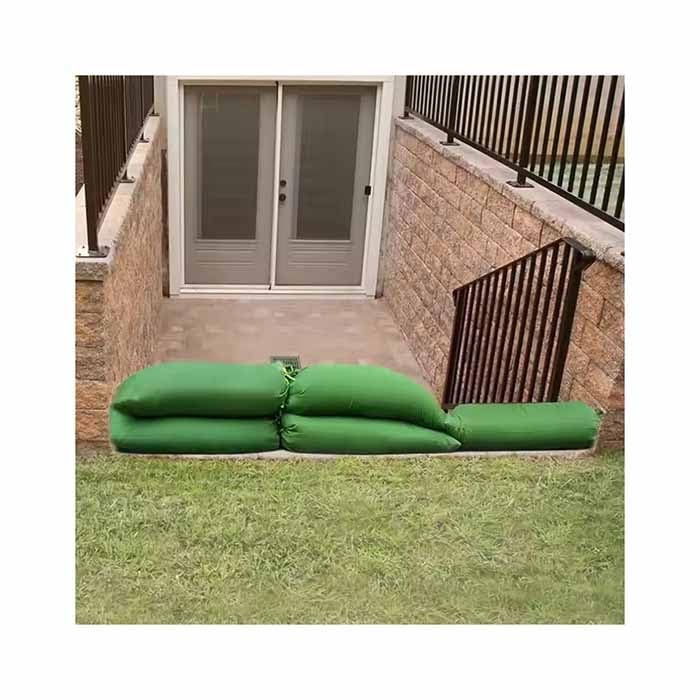 Bolsas de arena alternativas para control de inundaciones y protección contra lluvia