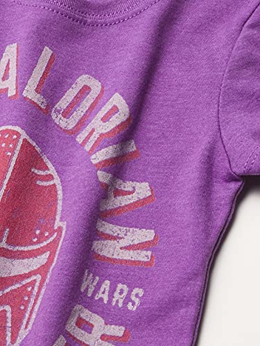 STAR WARS Mandalorian Lone Wolf Girl's Heather Crew Tee2