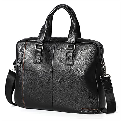 Cow Leather Handbag On The Top Men's Leather Briefcase Business Computer Bag Messenger Bag3