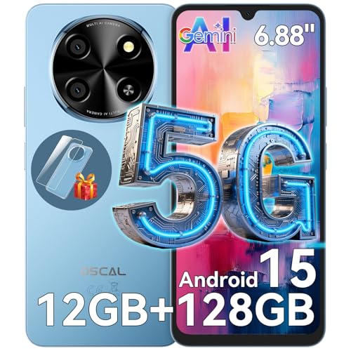 Amazon.co.jp: OSCAL TIGER8 5G Sim-Free Smartphone, Android 15