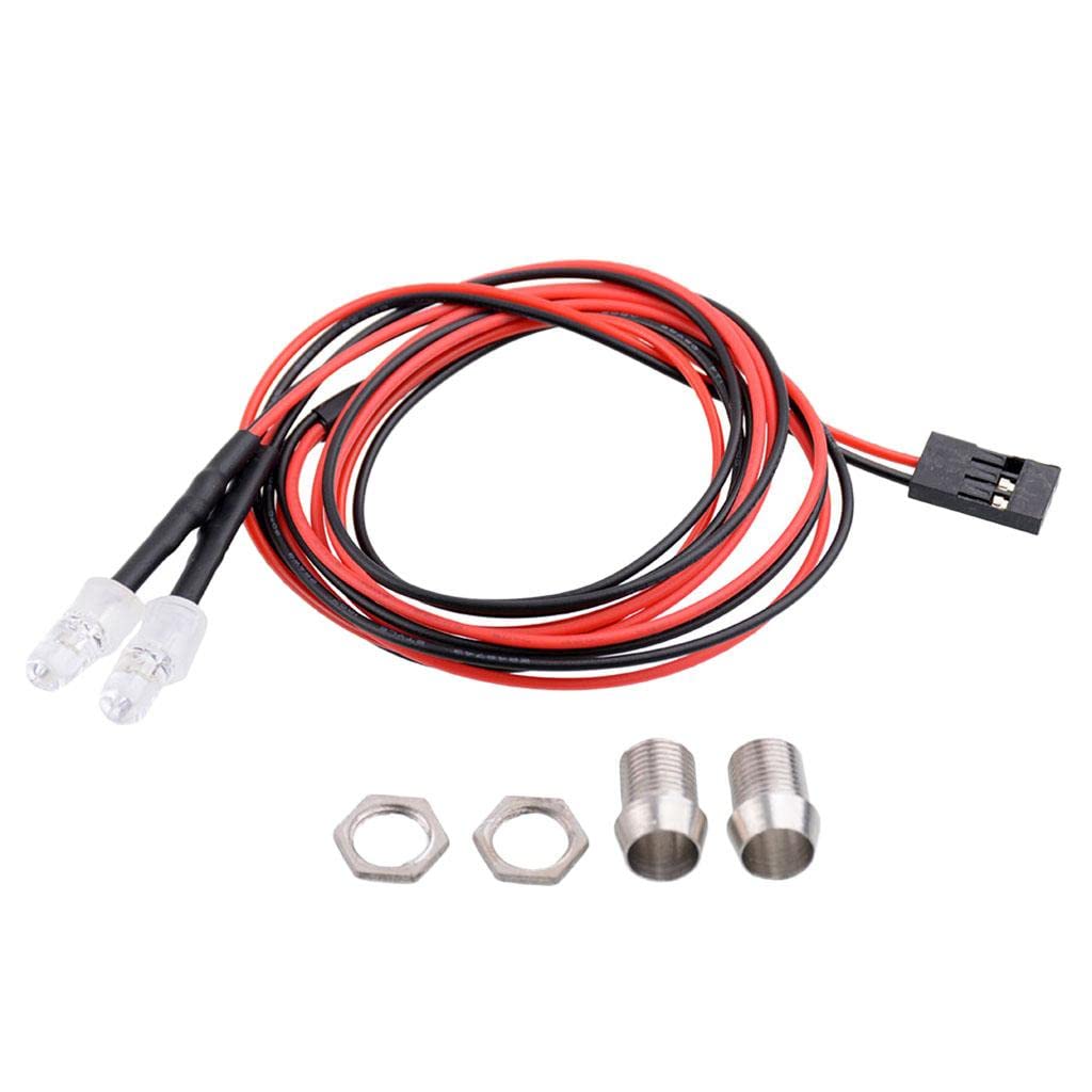 Rc Car Lights 3-9V Light Set Headlight Headlamps for 1/5 1/8 1/10 1/12 1/16 Rc Model Car Truck Led - 2 White 5Mm-image-44