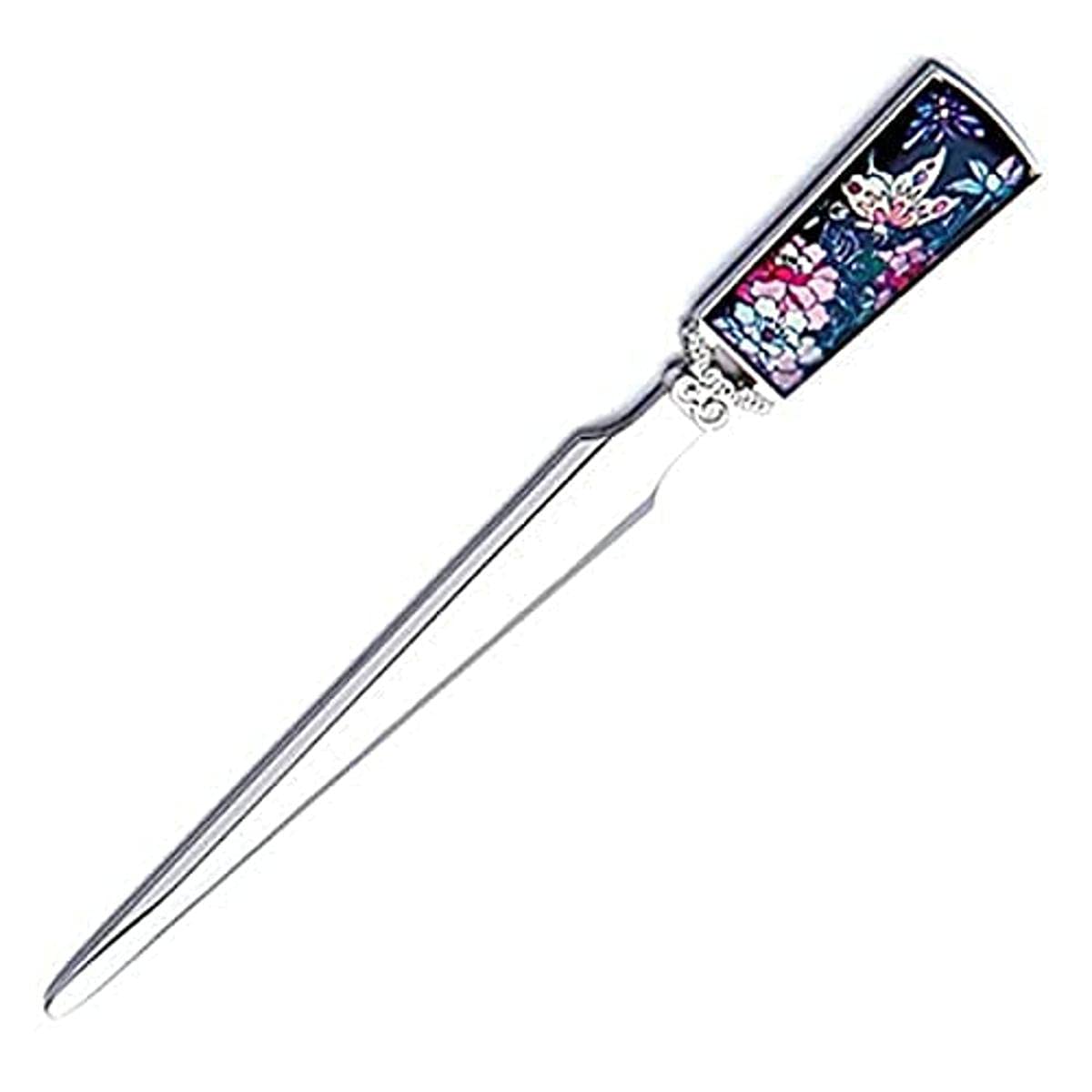 Amazon.co.jp: 螺鈿細工 ピンク色の花柄(牡丹) ステンレス製 ペーパー 