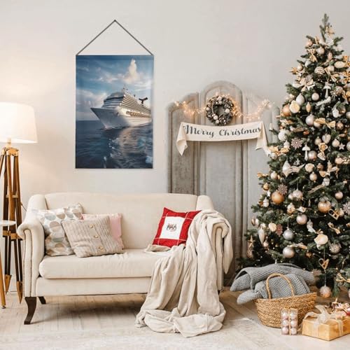 Drapeau de jardin bateau de croisière polyester grand format extérieur - 8