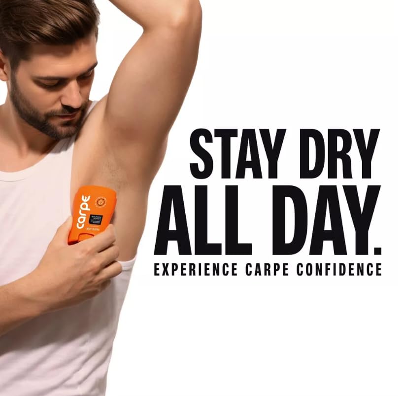 Carpe Men's 100HR Sweat & Odor Control Antiperspirant Deodorant - Bourbon Pepper - 1.76oz