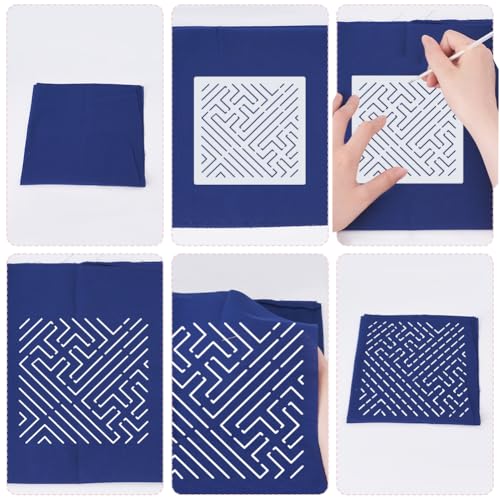 Pochoirs Sashiko anti-erreur pour tracer facilement vos motifs de broderie japonaise - 4