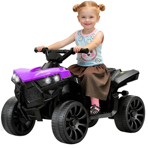 Hotsolo Ride on Toys for Toddlers 1.5-4, Kids ATV with Play Time Up to 70 Minutes, 4 Wheeler Quad Electric Car with Safe 1.8MPH Speed Driving, Quick...