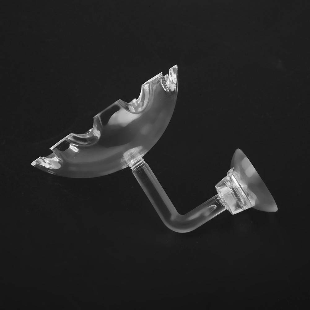 Shrimp Futternapf Acryl Sucker Cup Design Aquarium Bowl Tray Wasser Lebensmittel Kleiner Reptil Würmer Haustiere Dish Feeder Bowl