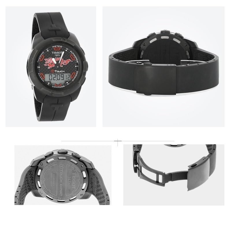 Sangle silicone étanche au fini premium pour montres T013 417A - 3