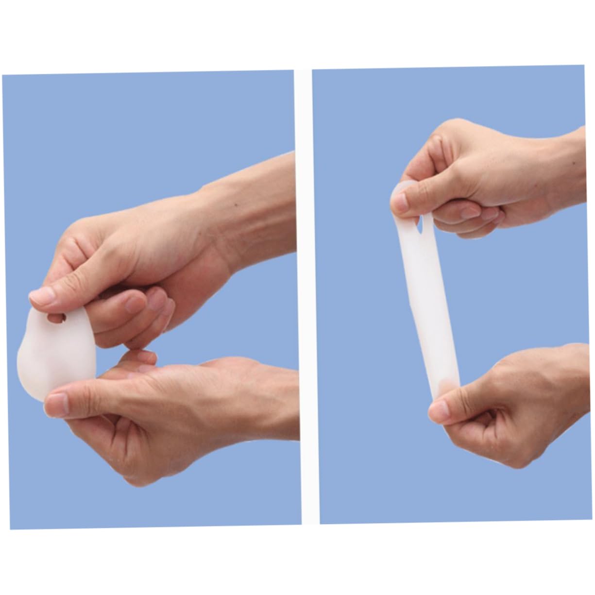 KOMBIUDA Pair Straighter Splint Spacer Spacers Big Bunion Protector Bunion Spreader Hallux Splint Straightener Cap Nursing Clip Board Gel Bunion White