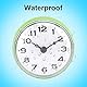 TOPINCN Badezimmer Dusche Küche Uhr Timer Wand Fenster Spiegel Badewanne Dusche Uhr wasserdichte Absaugung Badezimmerzubehör(Grün)