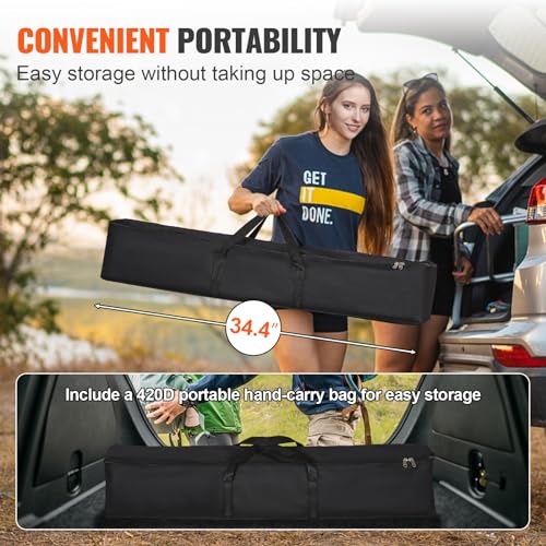 Image of VEVOR Projector Screen with Stand, 120 inch 16:9 4K 1080 HD Outdoor Movie Screen with Stand, Wrinkle-Free Projection Screen with Tripods and Carry Bag, for Home Theater Cinema Backyard Movie Night