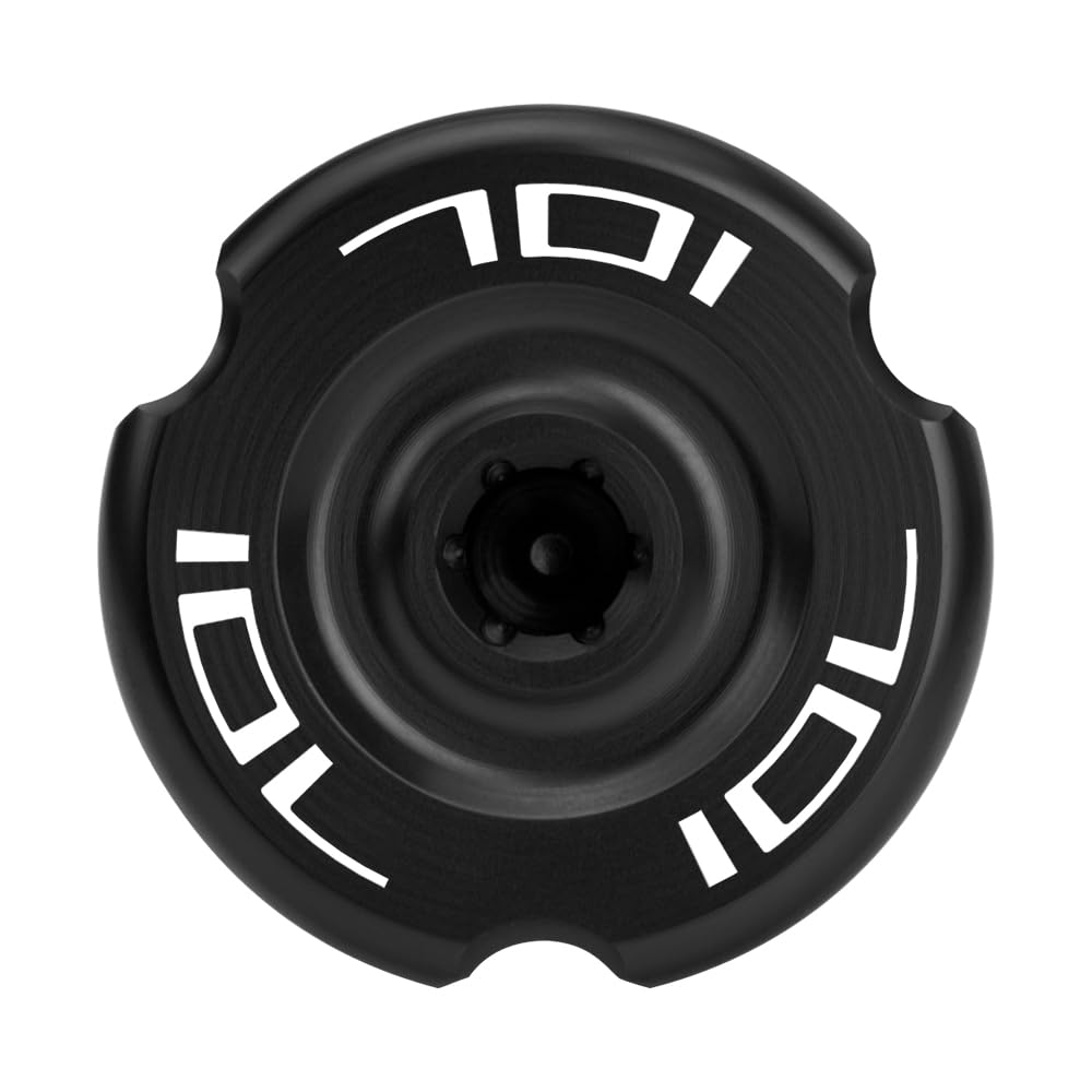 MotHeart Bouchon De Remplissage D'Huile CNC Aluminium Noir Pour Husqvarna 701 Supermoto 2015-2024 & Svartpilen 701 2019-2024
