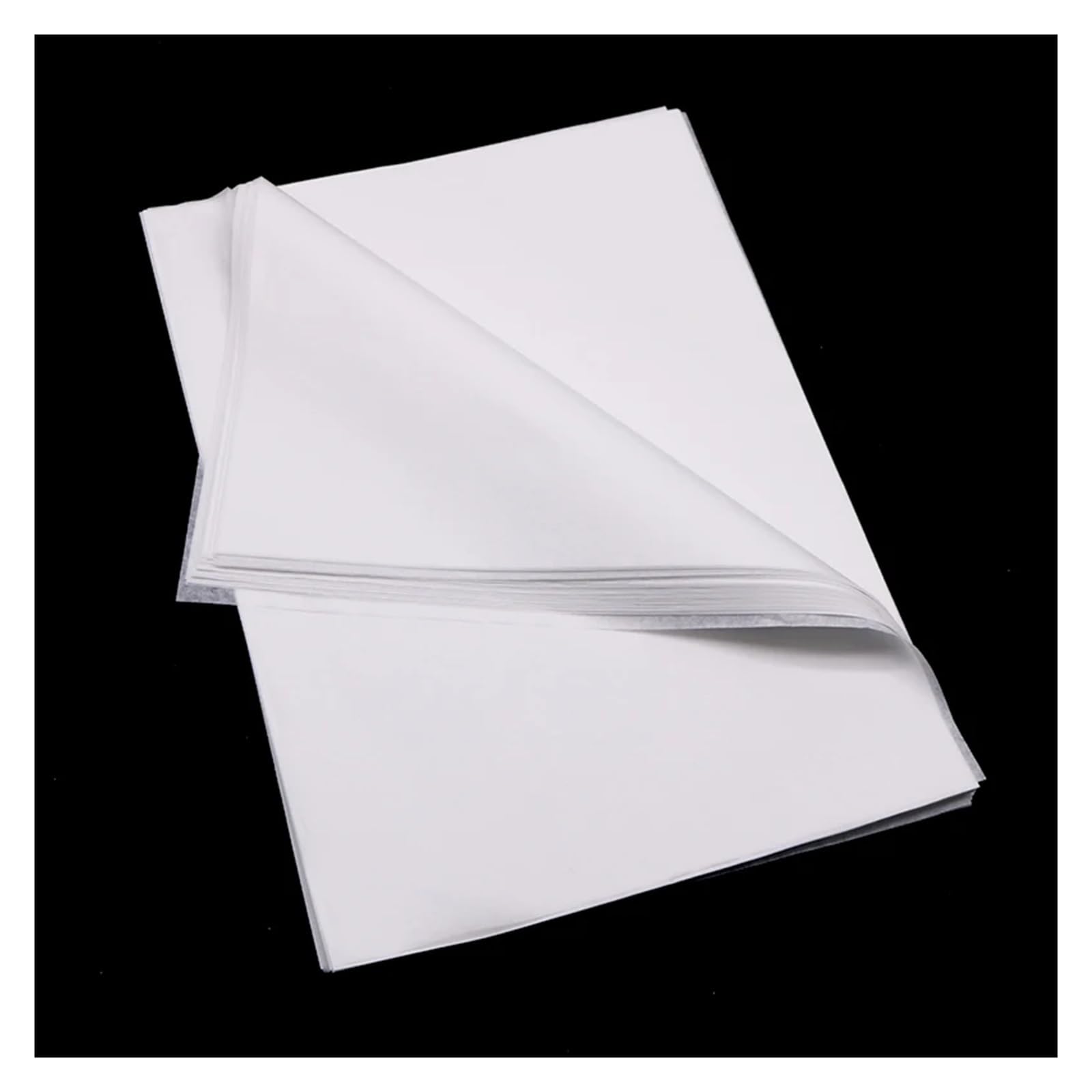 Geschenkpapier Bögen Durchscheinendes Seidenpapier, 100 Blatt A4/A5 | Obstverpackung, florales Verpackungsmaterial(100pc A5 G-Black)