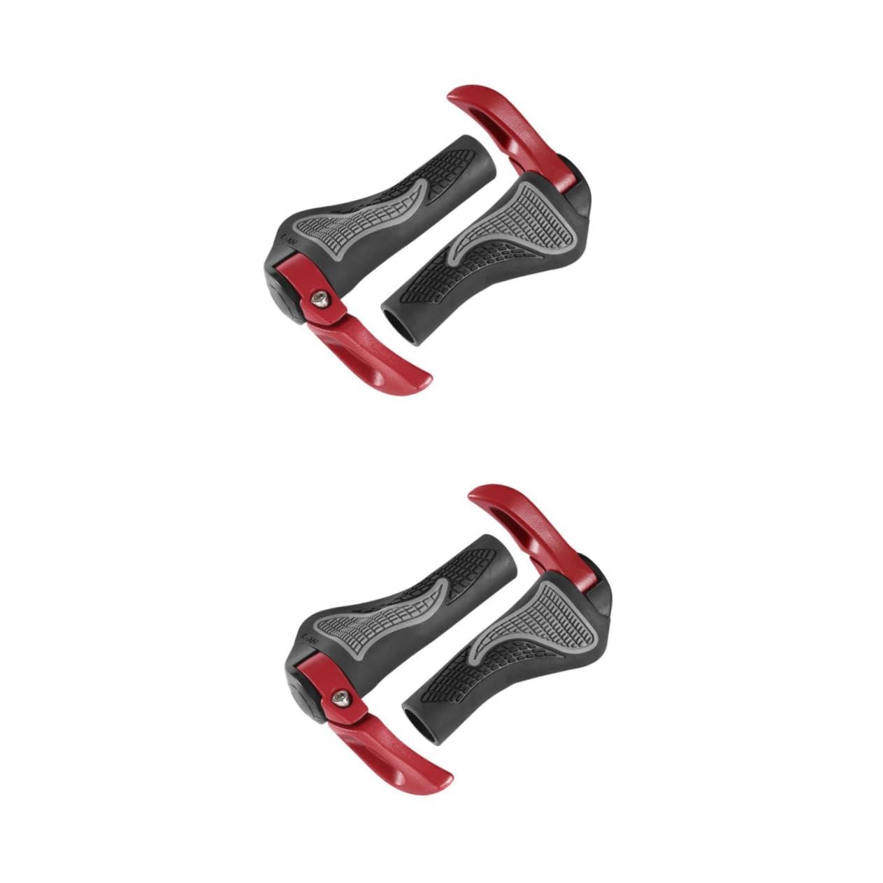 Toddmomy Couvercle de Guidon en Alliage en Aluminium poignées de vélo pour Montagne Monter Couverture de Guidon de vélo Protecteur de Guidon de vélo Caoutchouc Rouge