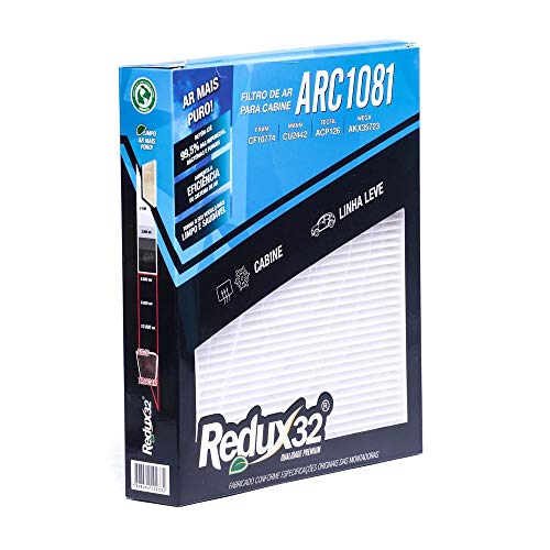 filtro de cabine ar condicionado redux32 arc 1081 cruze cobalt / UN / Redux32 10721