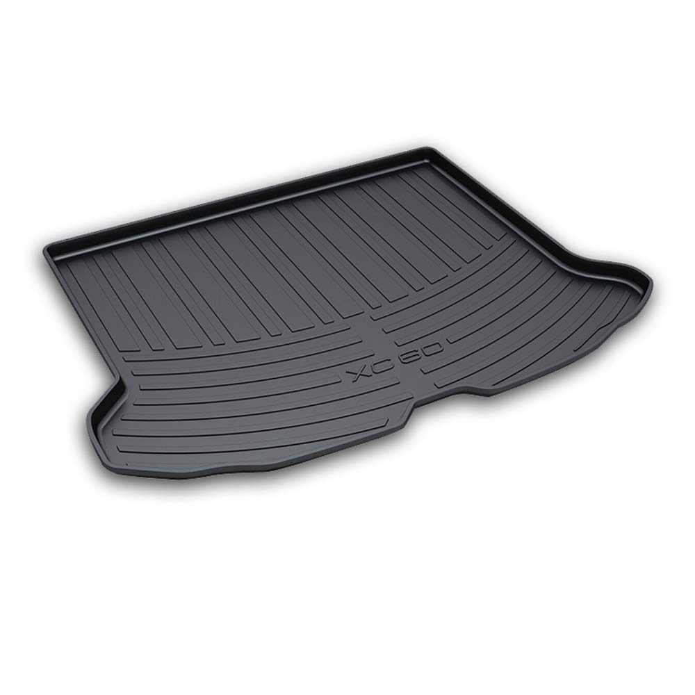 ZXCY Boot Liner, for Volvo XC60 2009 2010 2011 2012 2013 2014 2015 2016 2017 Car Rear Trunk Mat Custom Tailored TPO Material Style Logo Accessories