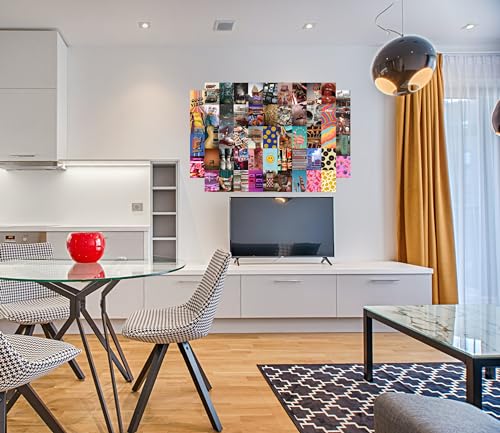 Image of Pack of 54 Aesthetic Pictures Wall Collage Kit Posters - 4 x 6 Inches Wall Decor Poster - Wall Art For Bedroom, Living room, Office - 1 Tissue Tape