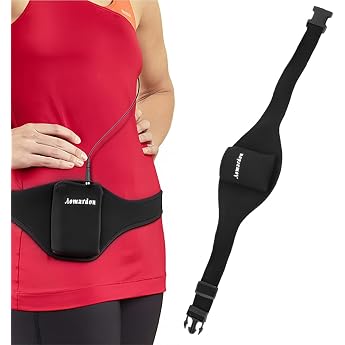 NJCXOLA Fitness Bag Adjustable Microphone Belt Microphone Holder Bum Bag Carry Strap for Wireless Vertical Mic Transmitter for Fitness Teacher Microphone Bag Fitness Belt