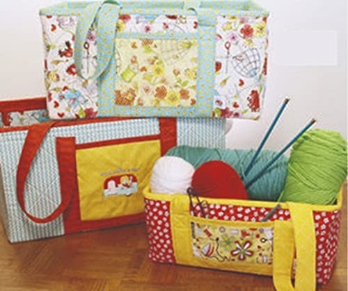 Fat Quarter Gypsy Large Tote Frame Pattern, Multicolor