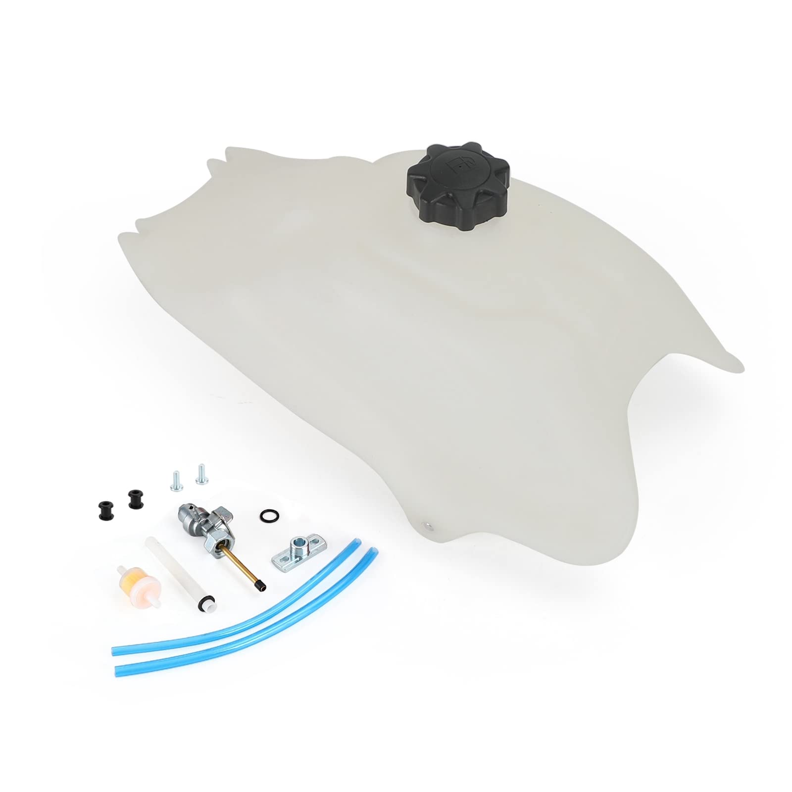 Artudatech Motorcycle Gas Tank Kit Fits Honda TRX 200SX FourTrax 200 2x4 1986-1988 - Includes Tank, Petcock, Fuel Filter & Cap