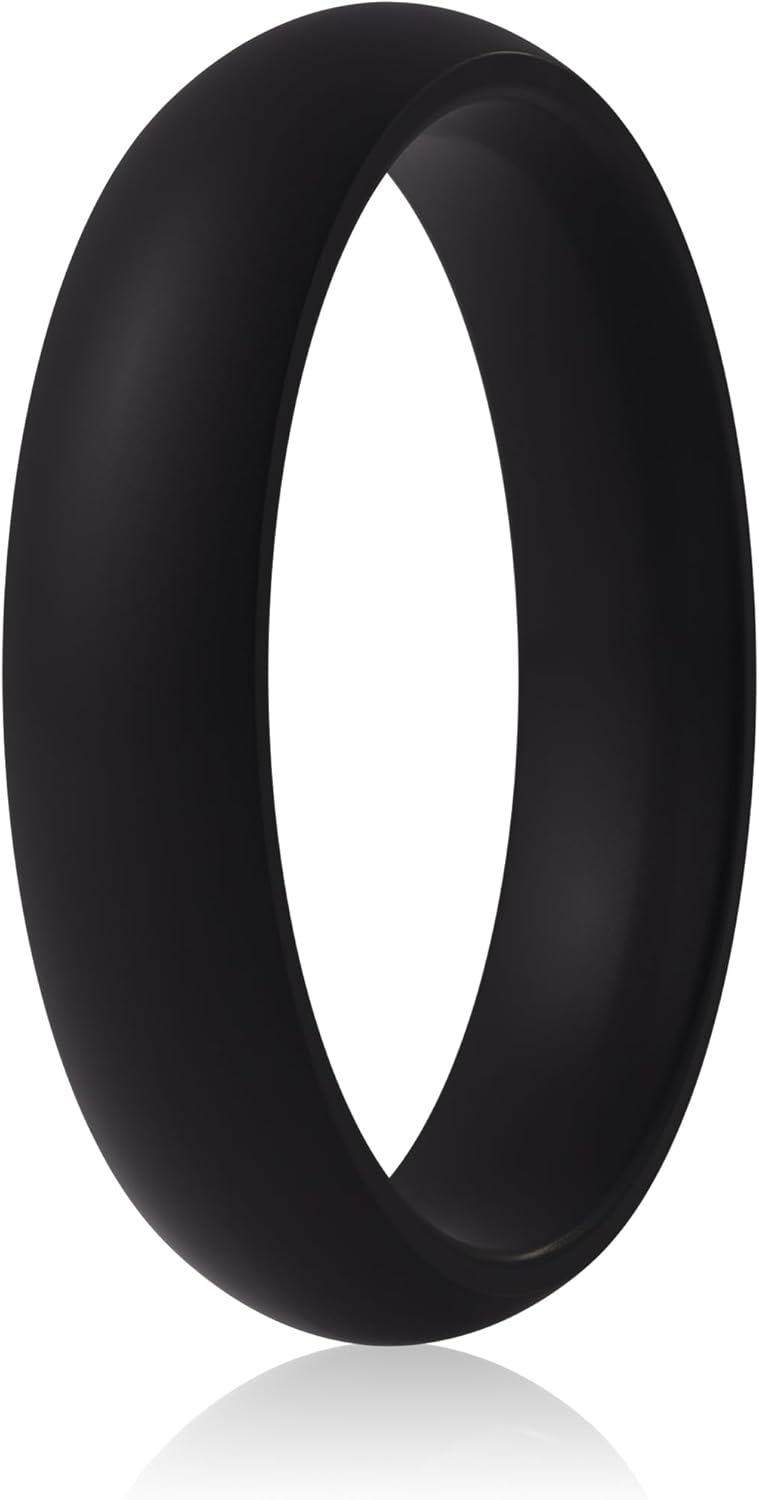 ThunderFit Women’s Silicone Engagement Rings, 5.5mm Wide, 2mm Thick, Wedding Rubber Bands, Variety Multipack 1-12