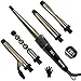 Produktbild Lockenstab Set 5 in 1, Novzep Lockenstäbe Einstellbare Temperatur Lockenwickler, Curling Iron mit LCD Display Welleneisen Keramikbeschichtung Curling Wand für alle Frisuren Lockenstyling