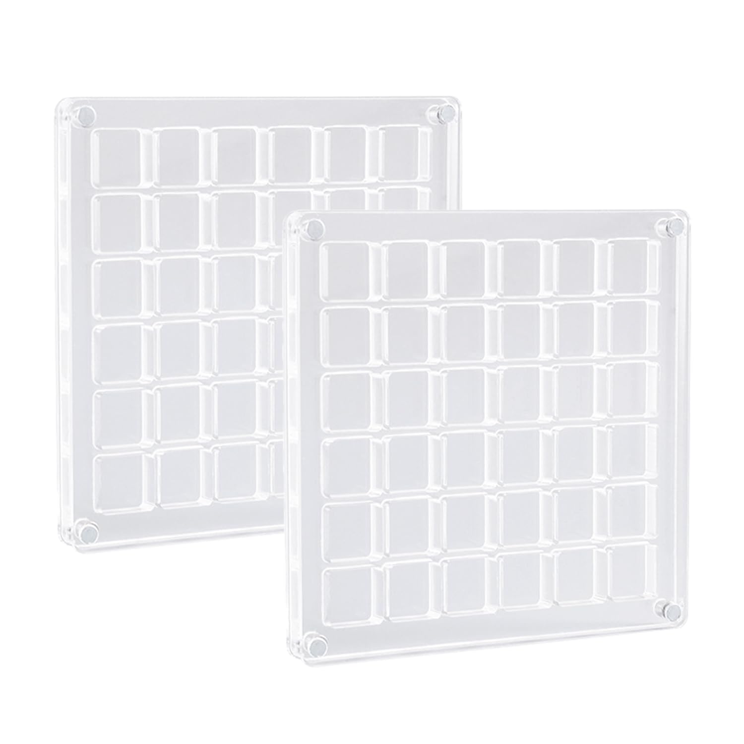 2 Acryl-Bohrkästen, Acryl-Magnetschalen-Displaybox, Acryl-Display-Ständer, Acryl-Magnetschale