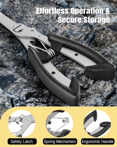 Image of Pawfly 250 Pcs Split Rings and Split Ring Pliers Kit for Fishing | 5 Sizes Fishing Split Rings & Fishing Pliers, Fishing Lure Connectors, Stainless Steel Split Rings for Saltwater & Freshwater