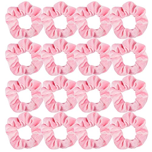 Semato 16 Pack Pink Velvet Scrunchies for Hair Scrunchy Hair Ties Ropes for Women or Girls Hair Accessories