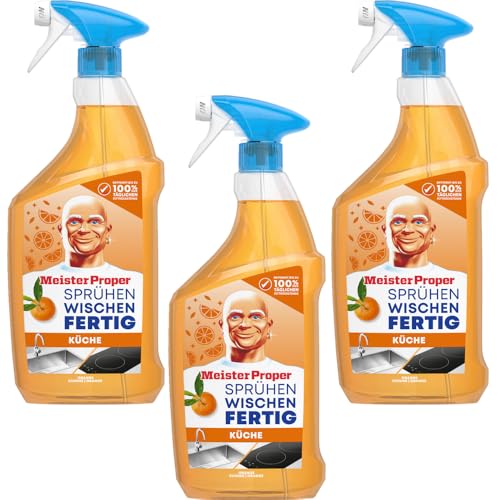 3er Pack Meister Proper Küchenspray sprühen wischen fertig 800ml