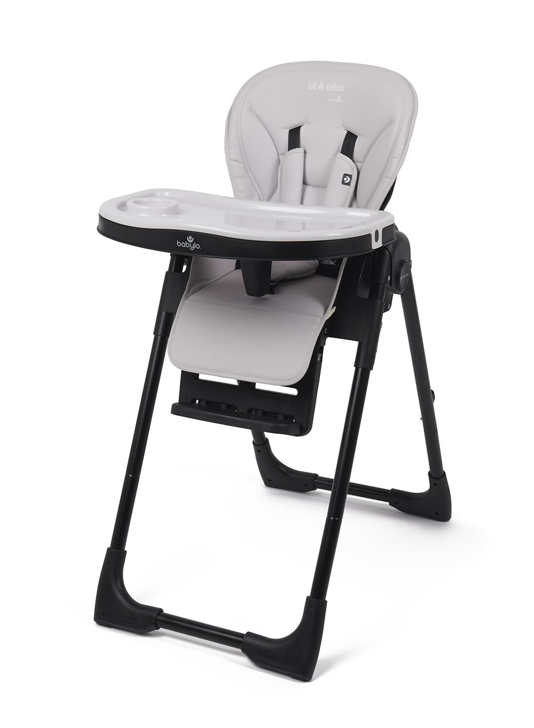 Babylo Krzesełko dziecięce Sit N Relax, od urodzenia do 3 lat (15 kg), taupe i czarne