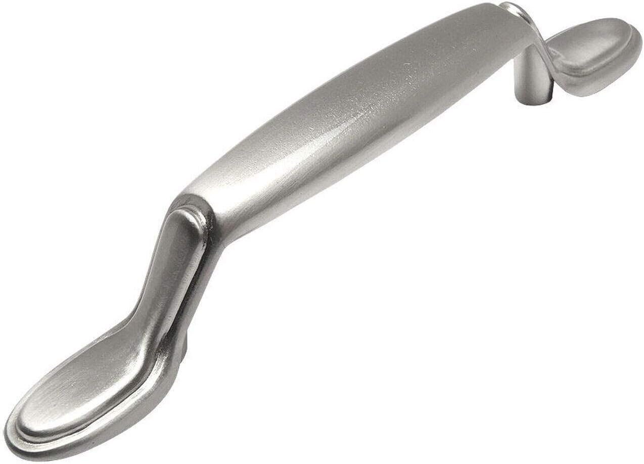 Cosmas 10 Pack 4007SN Satin Nickel Cabinet Hardware Handle Pull - 3" Hole Centers