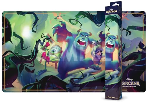 Ravensburger Disney Lorcana TCG Playmat Featuring Mike Wazowski Sulley and Boo in Attack of the Vine! - Protects Cards - Versatile Game Desk or Mouse Pad - Suitable for Ages 8+
