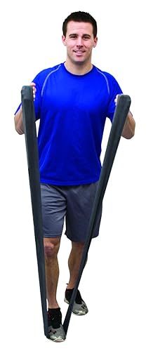 Miniatura 6 de Banda para hacer ejercicio CanDo, de bajo polvo, 4pies de longitud, 10-5240, bronceado, (Tan XX-Light), 1, 1