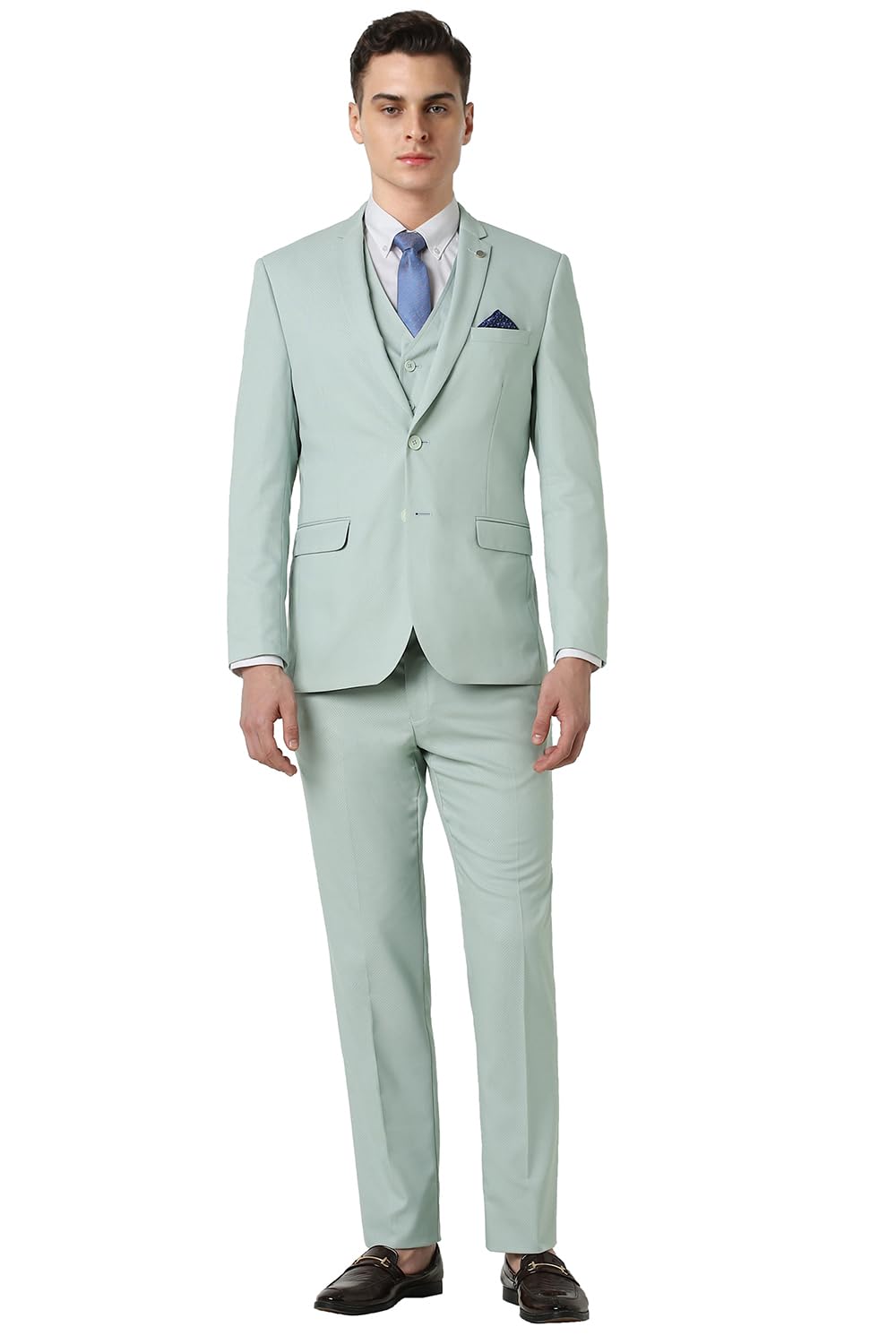 van heusen Men's Polyester Blend Three Piece Suit-Dress Set-picture-34