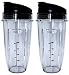 Blendin Replacement Jar with Sip N Seal Lid, Compatible with Nutri Ninja Auto IQ and Duo Blenders (2, 24 Ounce)