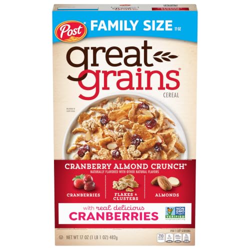 ★Post Great Grains Cranberry Almond Crunch Cereal, 17oz