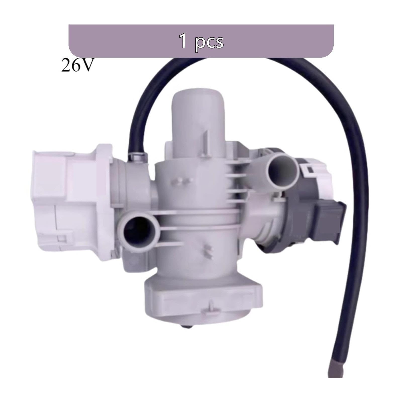 Valvola Solenoide Di Ingresso Della Lavatrice,Compatibile Con LG | EAU64082902 FLX10N4W Lavatrice Tamburo Pompa Di Drenaggio 26V Motore Filtro Della Valvola Dell'acqua(B 26V)