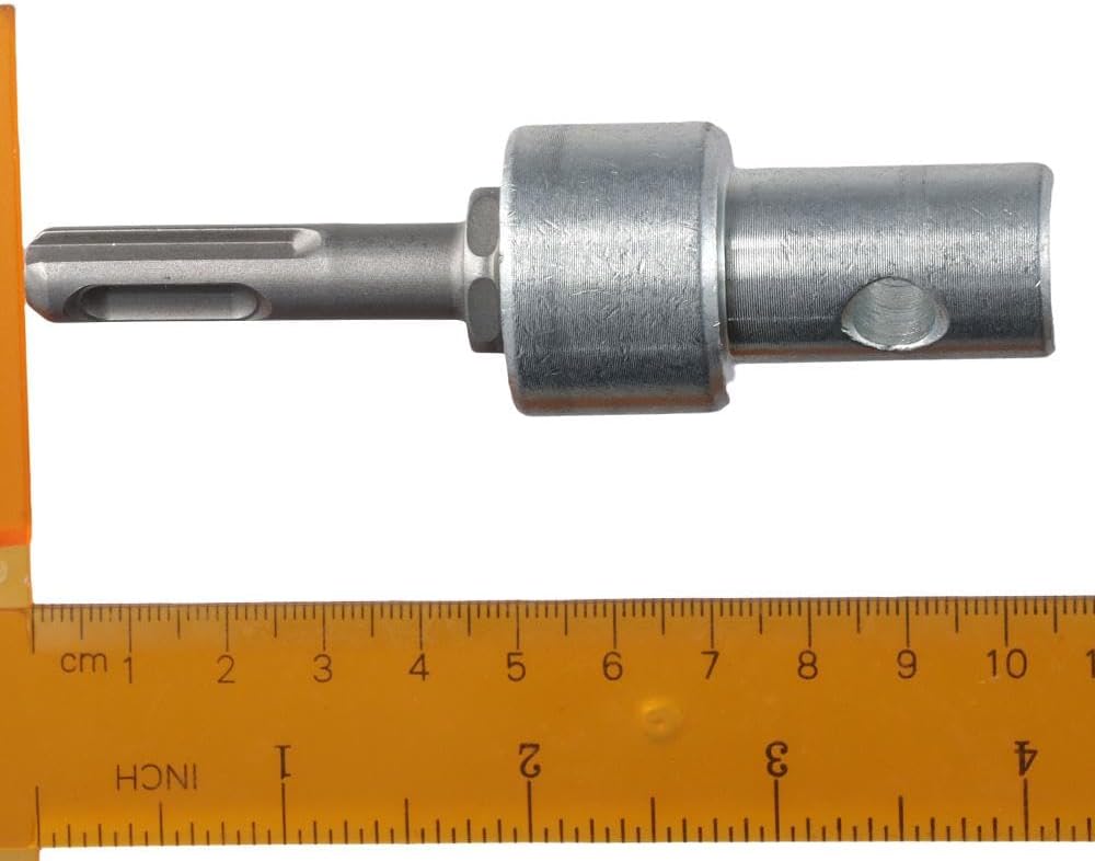 Garden Auger Power Drill 4.1 inch SDS Shaft Carbon Steel Ground Auger Drill Adapter Sturdy Chuck Adapter Round Shank Electric Hammer Earth Auger