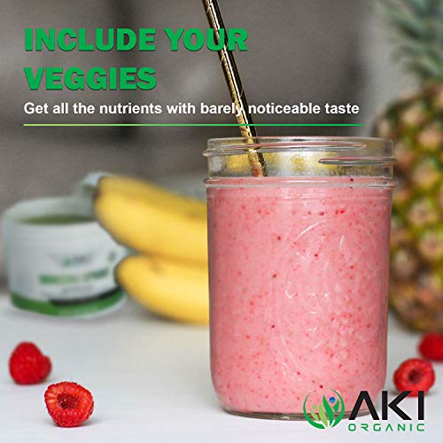 Aki Organic Broccoli Sprout Powder Sulforaphane Ideal For Your Greens Veggie Smoothie Or As A Supplements Of Sprouts From Non Gmo Brocolli Seeds Pack Of Vitamins & Antioxidant (5.29oz / 150g) - Thumbnail 5
