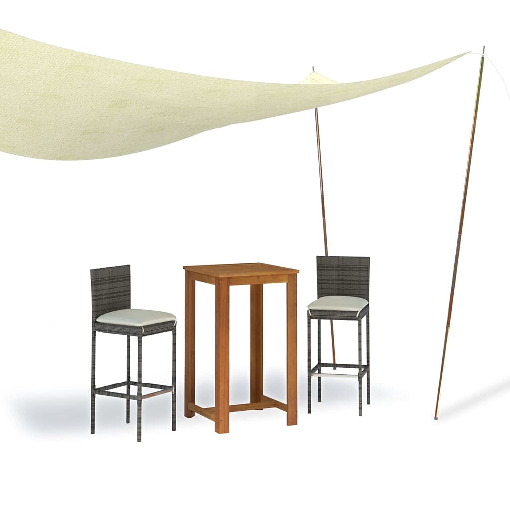 vidaXL 1/2x Mât de Tente Télescopique Longueur 170-255 cm Acier Galvanisé