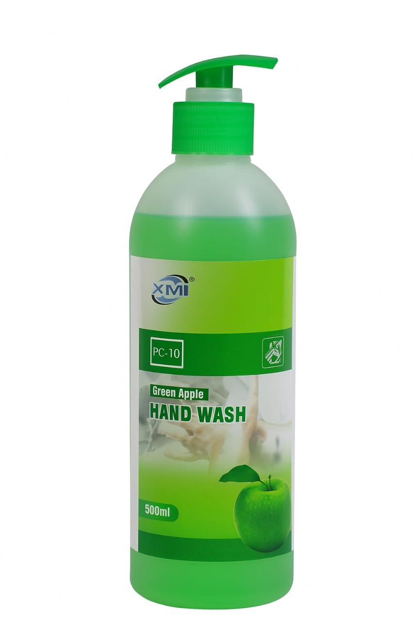 KMI Green Apple Handwash 500ml | Moisturizing Liquid Hand Wash with Refreshing Fragrance | Germ Protection | Gentle on Skin | Daily Use for Home, Kitchen & Bathroom – Green Apple Scent-image-3