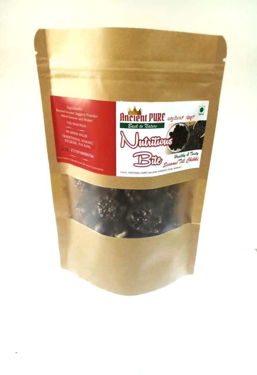 Ancient Pure Nutritious Bite Black Sesame/Till Chikki Balls 100gm (B0828NQWLN) Amazon Price History, Amazon Price Tracker