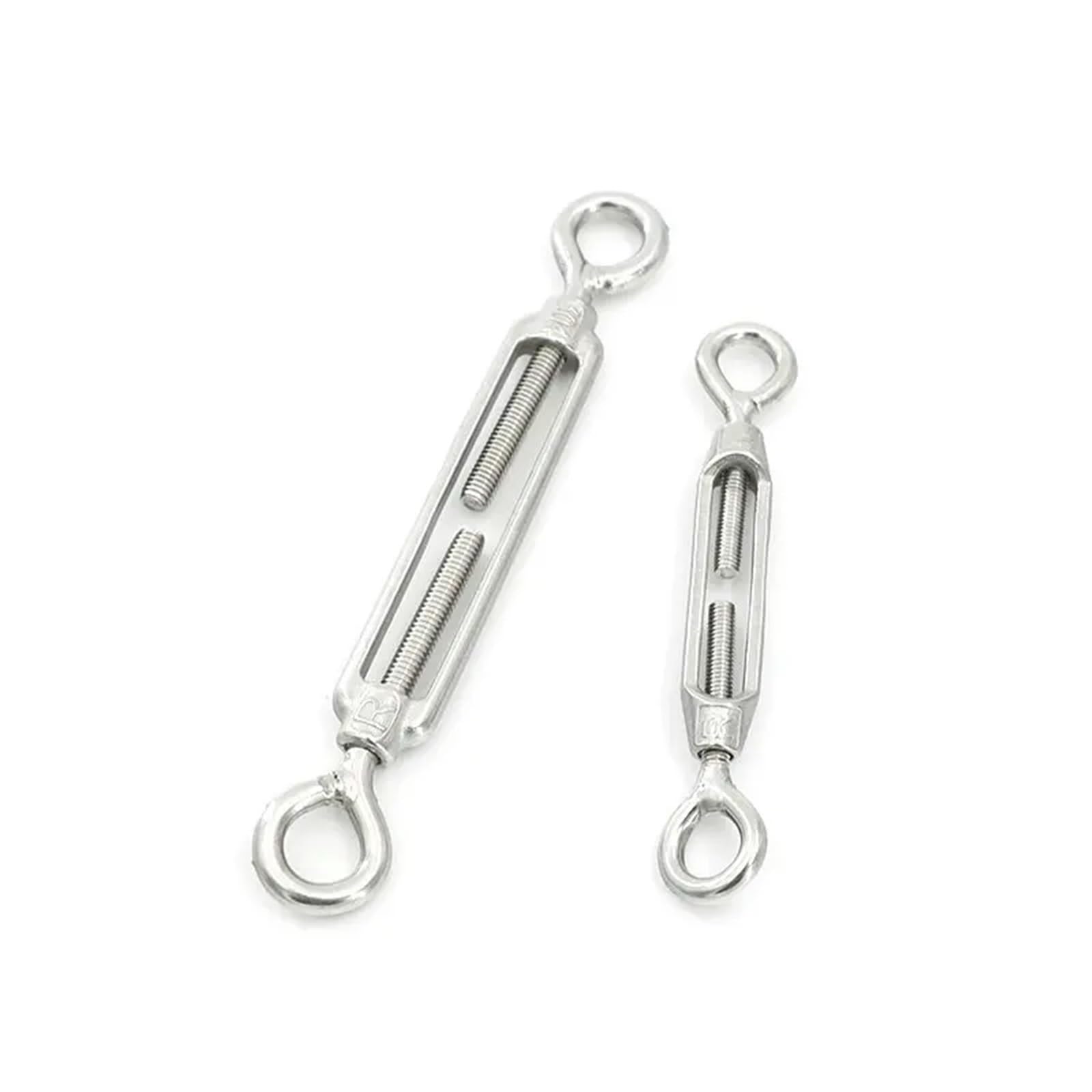 Tenditore per funi con tenditore a Vite, Gancio tenditore tenditore in Acciaio Inossidabile 304 Occhio OC OO CC Filo da Giardino M4-M12(Eye And Hook M10)