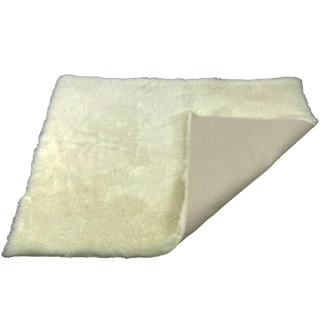 SoulPet Natural Cream Wool Vet Bedding Non Slip Luxury Dog Mats 100% British Wool. Natural Cream Wool Vet Bedding Non Slip Luxury Dog Mats 100% British Wool. Size: 51cm x 75cm