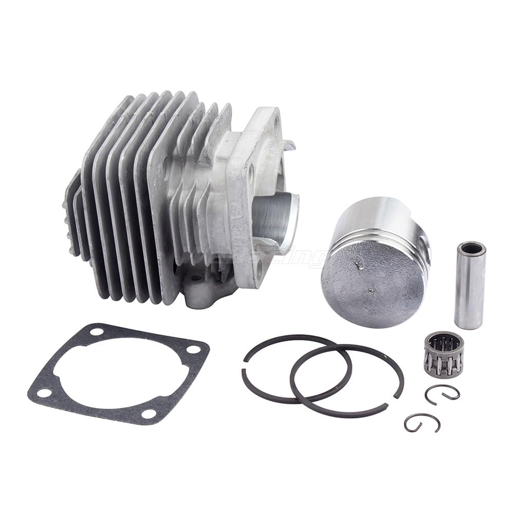 Nouveau cylindre 44-6 44mm avec Kit de segments de Piston de remplacement adapté for moto 2 temps 49ccr 4 roues